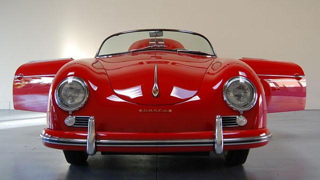 red classic car